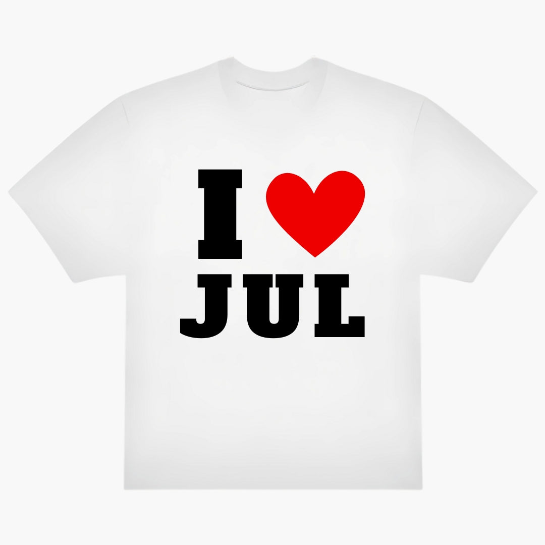 T-SHIRT "I LOVE JUL"